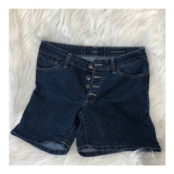 Jessica Simpson Button Fly 'Vintage Highwaisted Short' Denim Jean Shorts size 27 - Picture 6 of 12